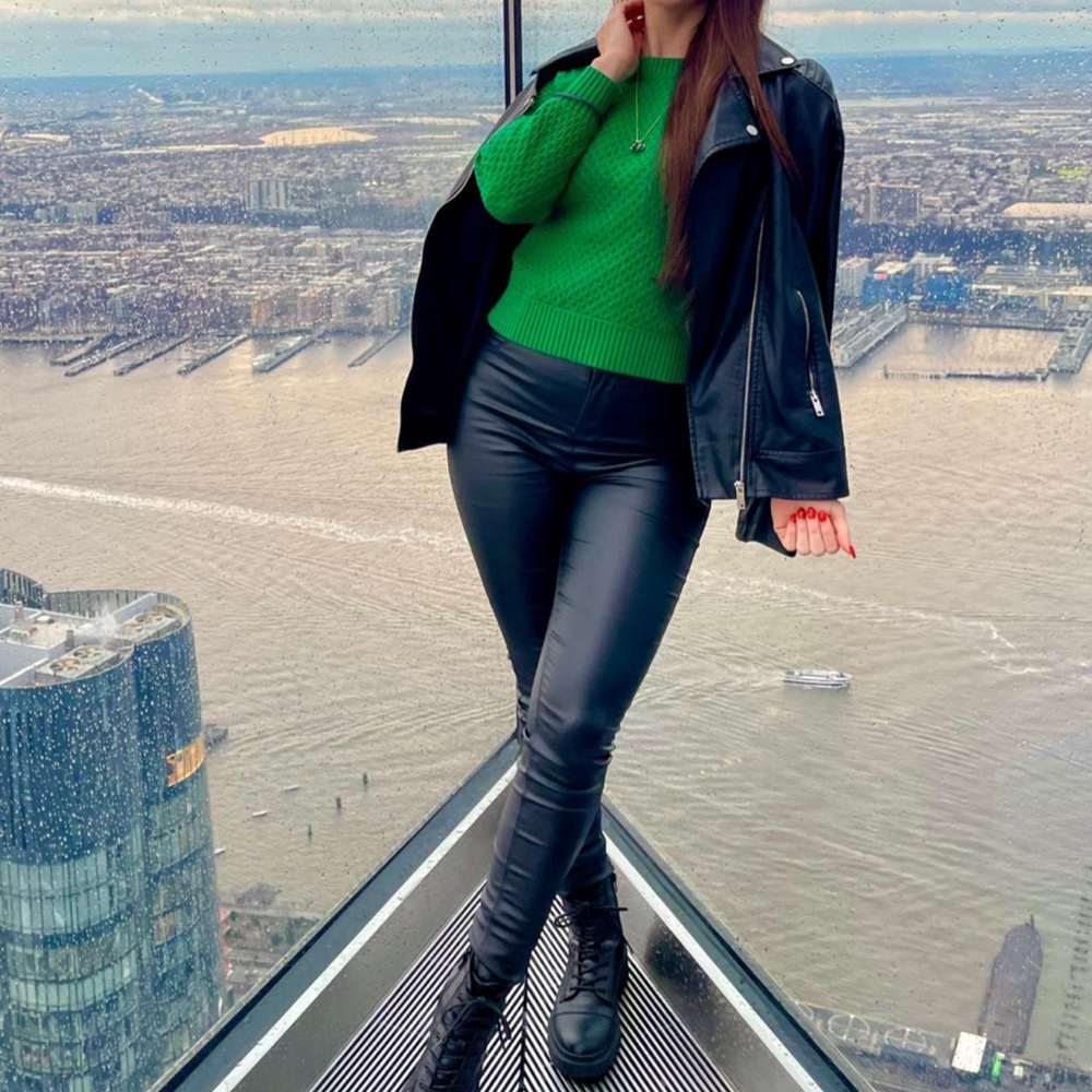 Black Faux Leather Pants